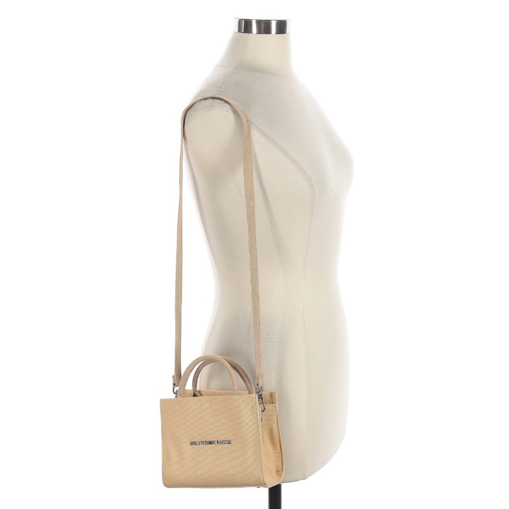 End Systematic Racism-Brandon Blackwood Tan Mini Crossbody Bag PERFECT CONDITION